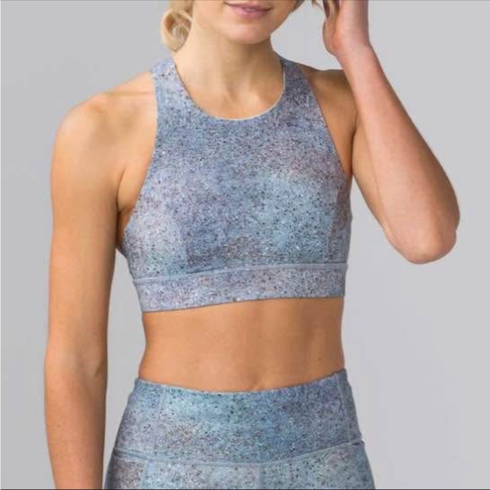 Lululemon Fast & Free Bra (Nulux) Summer Haze Multi Size 8